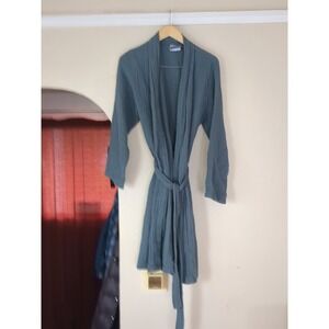 Parachute Cloud Cotton Bath Robe Gauze Size Small Blue